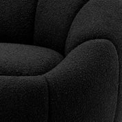 Swivel Chair Inger bouclé black
