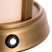 Outdoor Table Lamp Kyle S antique brass finish