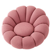 Swivel Chair Mello bouclé rose