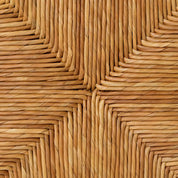 Planter Aruba classic black finish natural sea grass