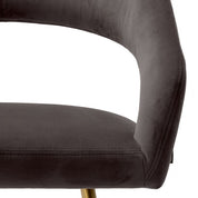Dining Chair Bravo savona grey velvet