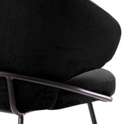 Dining Chair Kinley roche black velvet