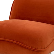 Swivel Chair Relax savona orange velvet