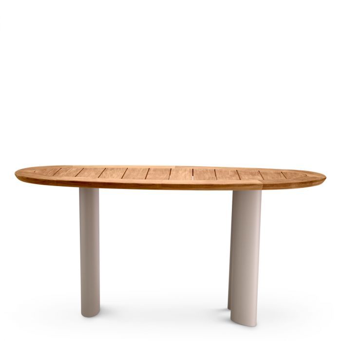 Outdoor Console Table Free Form natural teak