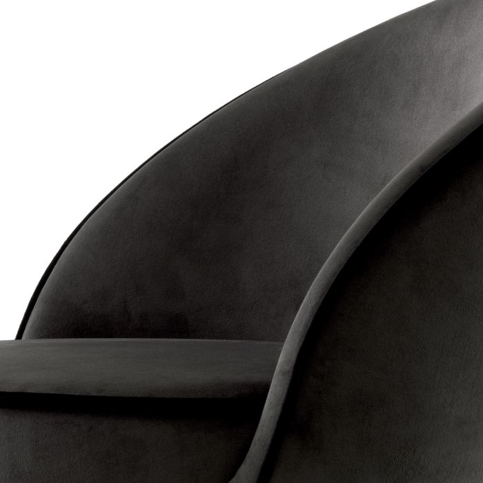 Bar Stool Cooper roche dark grey velvet set of 2