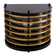 Outdoor Wall Lamp Logan black finish clear glass