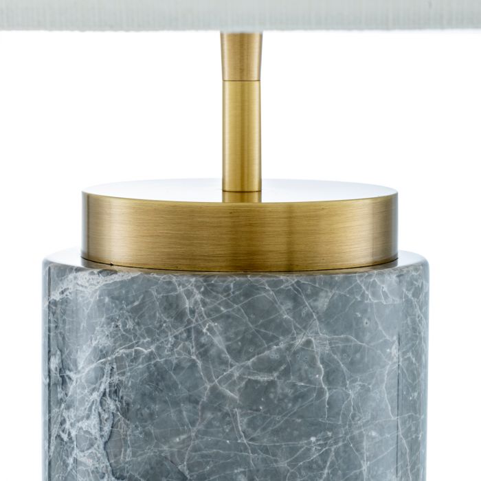 Table Lamp Lxry grey marble incl shade