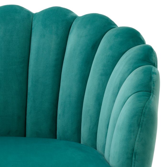 Dining Chair Luzern savona turquoise velvet