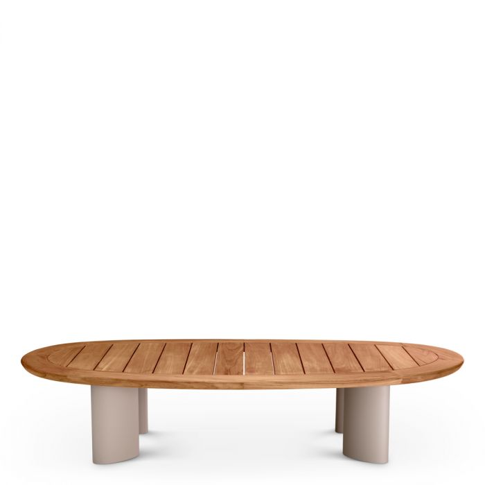 Outdoor Coffee Table Free Form natural teak