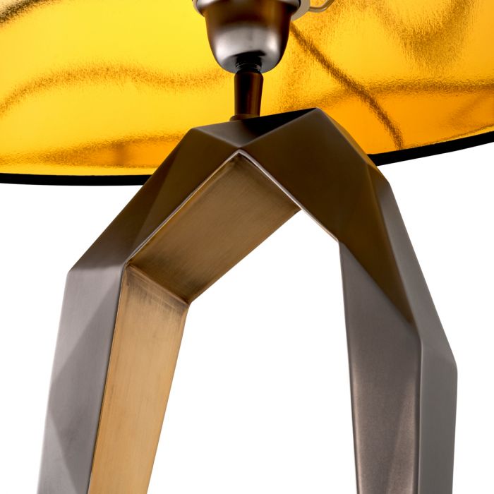 Table Lamp Santos gunmetal finish incl shade