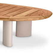 Outdoor Coffee Table Free Form natural teak