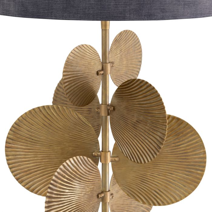 Table Lamp Mito vintage brass finish incl shade