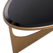 Coffee Table Elegance brushed brass finish