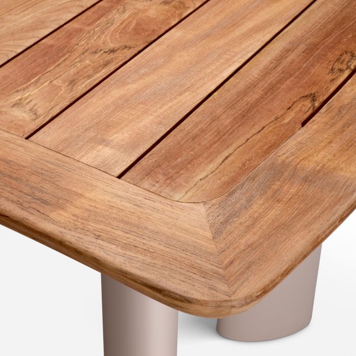Outdoor Dining Table Osario natural teak