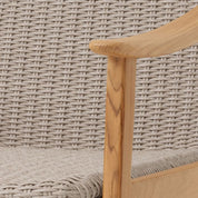 Outdoor Chair Honolulu natural teak faux rattan
