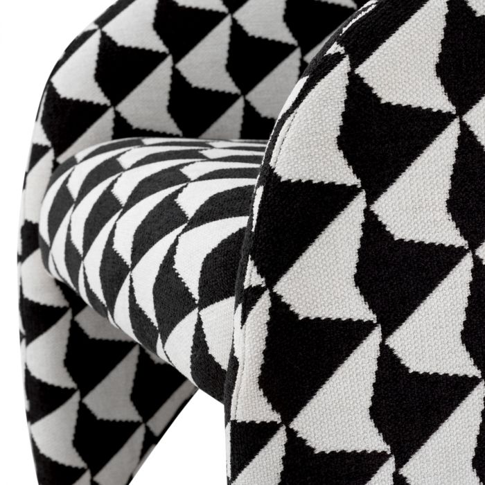 Chair Toledo zenith black and white