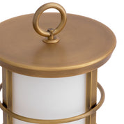 Outdoor Table Lamp Kyle S antique brass finish