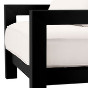 Outdoor Chair Cap-Antibes black sunbrella canvas