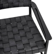 Chair Tiberio black leather classic black