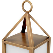 Outdoor Wall Lamp Riserva antique brass finish