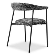 Dining Chair Julio bouclé sonata black set of 2