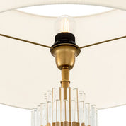 Table Lamp East antique brass finish incl shade