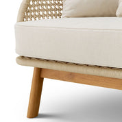 Outdoor Sofa Trinity cream weave viola sand