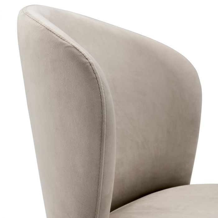 Dining Chair Volante roche beige velvet