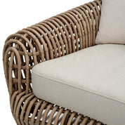 Outdoor Sofa Siderno viola sand faux rattan