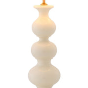 Table Lamp Mabel crackled white ceramic incl shade