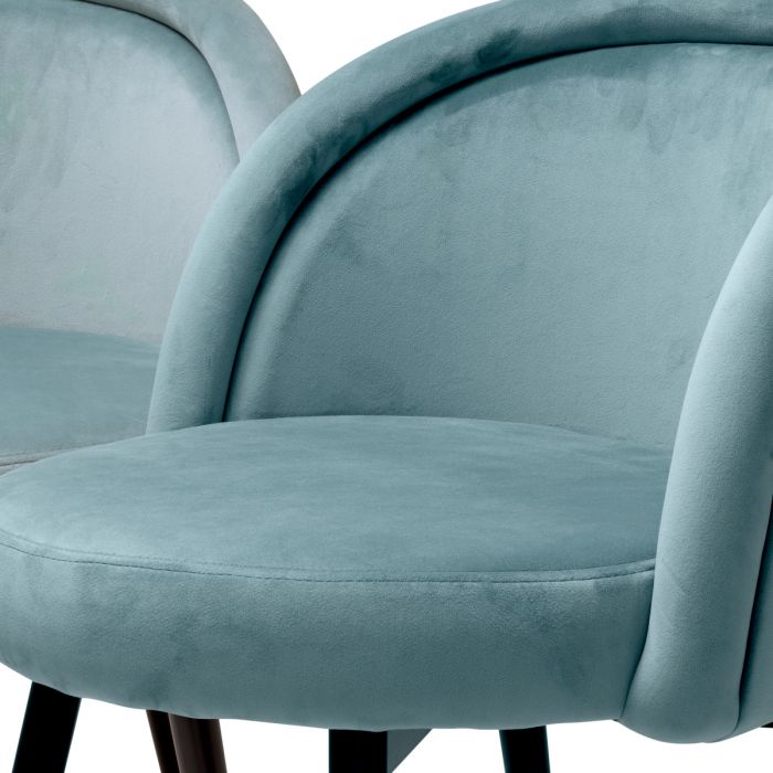 Dining Chair Chloé savona blue velvet set of 2