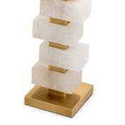 Table Lamp Amber alabaster incl shade