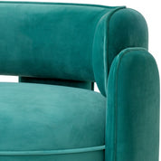Chair Chaplin savona turquoise velvet