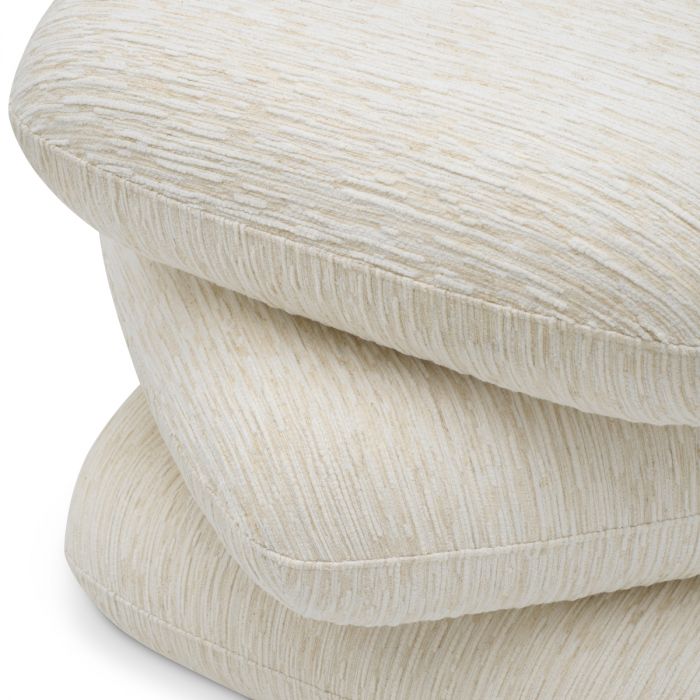 Stool Greenwich Pelton jacquard off-white