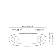 Outdoor Console Table Free Form natural teak