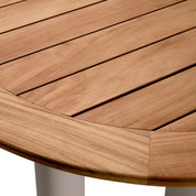 Outdoor Dining Table Free Form natural teak