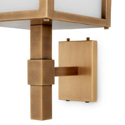 Outdoor Wall Lamp Riserva antique brass finish