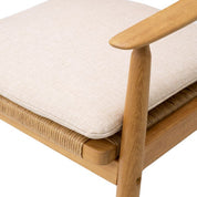 Outdoor Dining Chair Coral Bay natural teak faux rattan set of 2