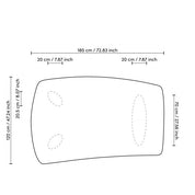 Coffee Table Bergman charcoal grey oak veneer