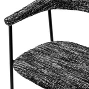 Dining Chair Julio bouclé sonata black set of 2