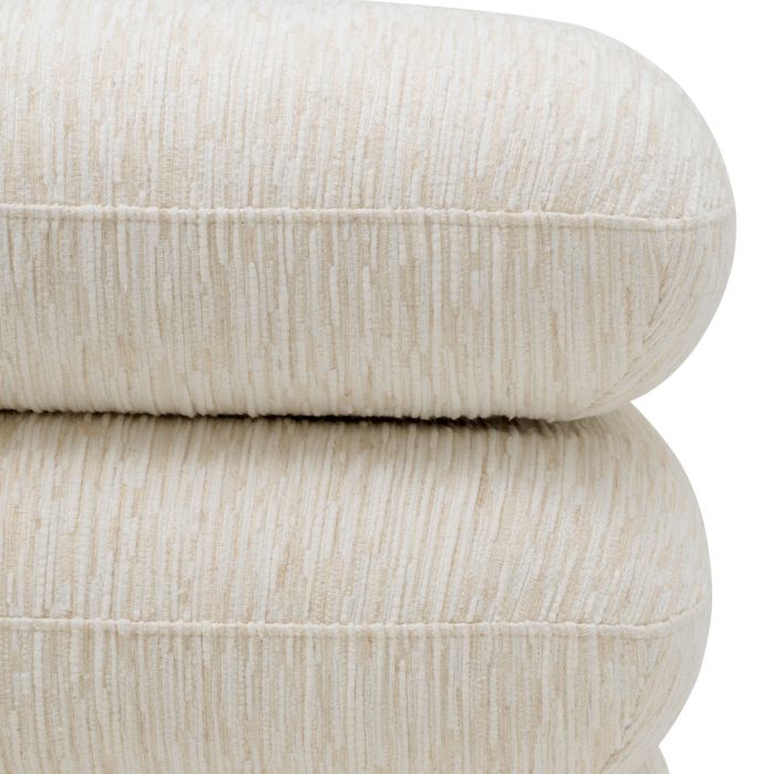 Stool Greenwich Pelton jacquard off-white