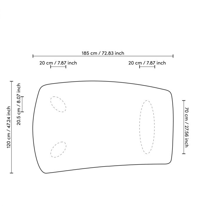 Coffee Table Bergman natural oak veneer