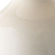 Table Lamp Mabel crackled white ceramic incl shade