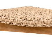 Outdoor Dining Chair Donato natural teak faux rattan