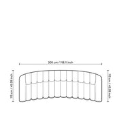 Sofa Kelly L bouclé cream