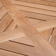 Outdoor Dining Table Bell Rive natural teak