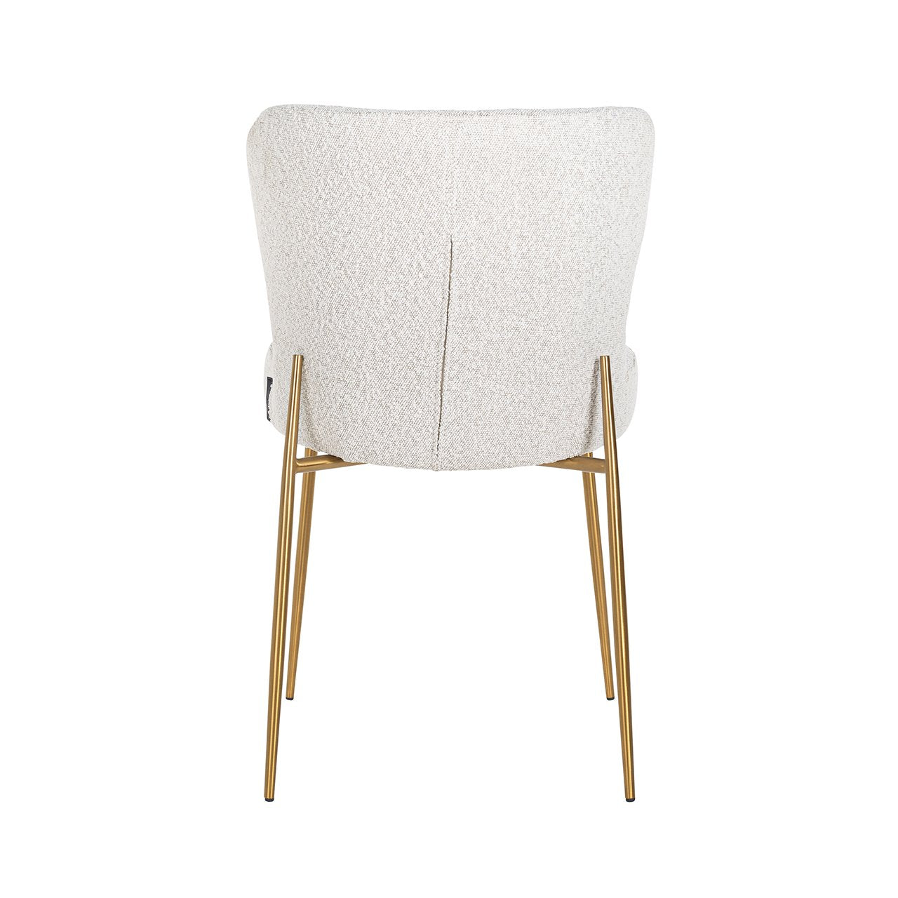Chair Odessa white bouclé / brushed gold (Copenhagen 900 Bouclé White)