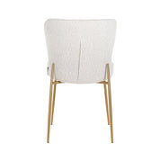 Chair Odessa white bouclé / brushed gold (Copenhagen 900 Bouclé White)