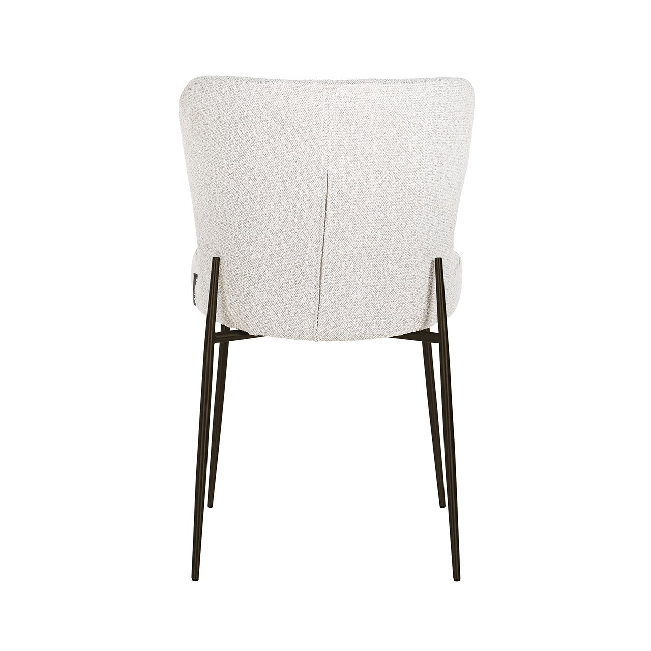 Chair Darby white bouclé / black (Copenhagen 900 Bouclé White)