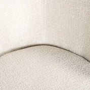 Chair Amphara white chenille fire retardant (FR-Bergen 900 white chenille)